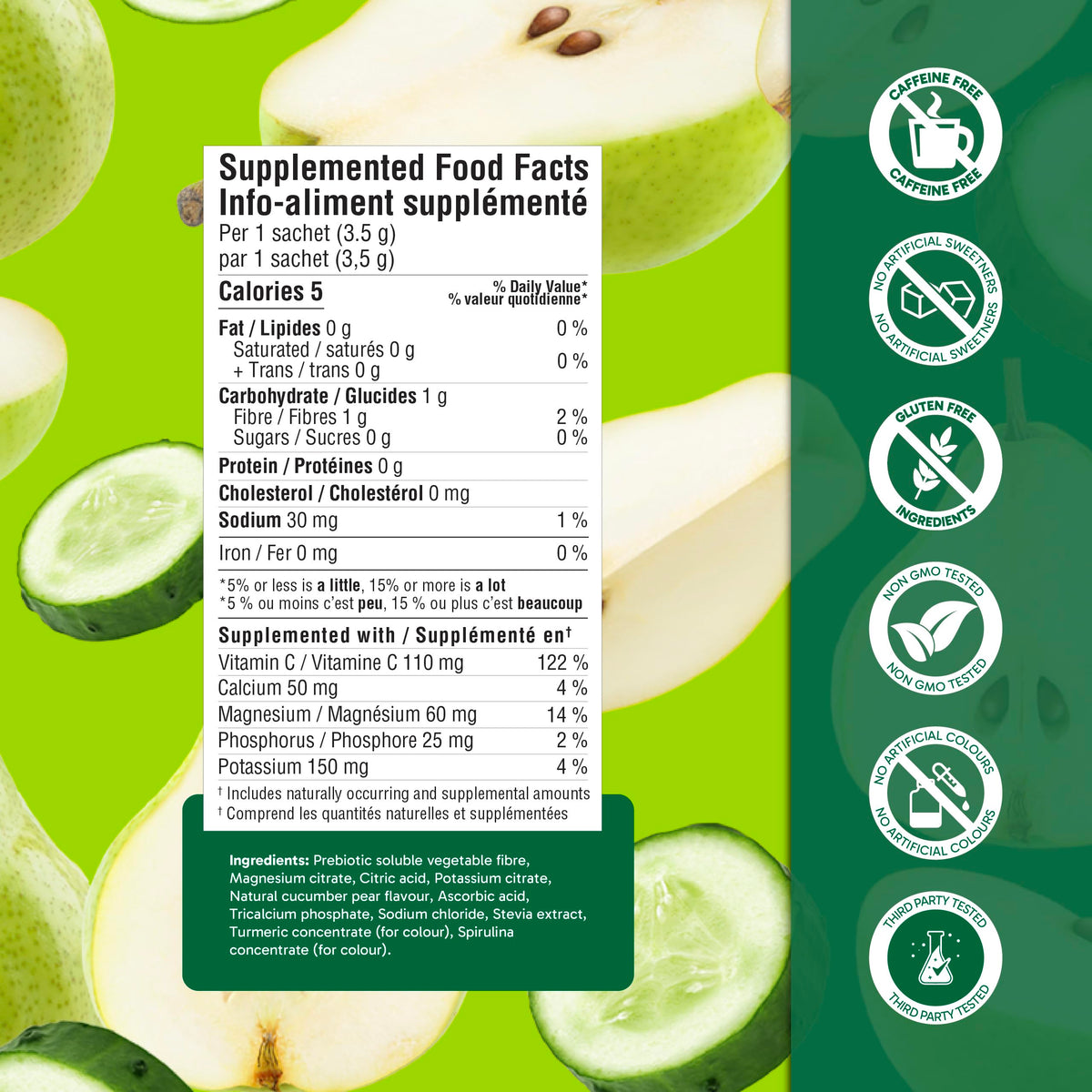 Organika Canadian-Made Electrolytes Powder |Classic Lemonade - 210g