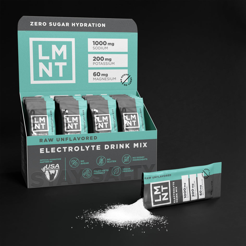 LMNT Zero Sugar Electrolytes - Raspberry Salt | Drink Mix | 30-Count