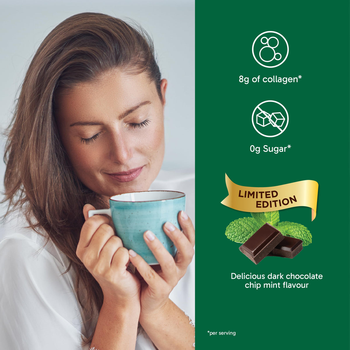 Organika Enhanced Collagen Peptides Powder (Type 1 & 3) | Unflavoured - 500g, 50 servings