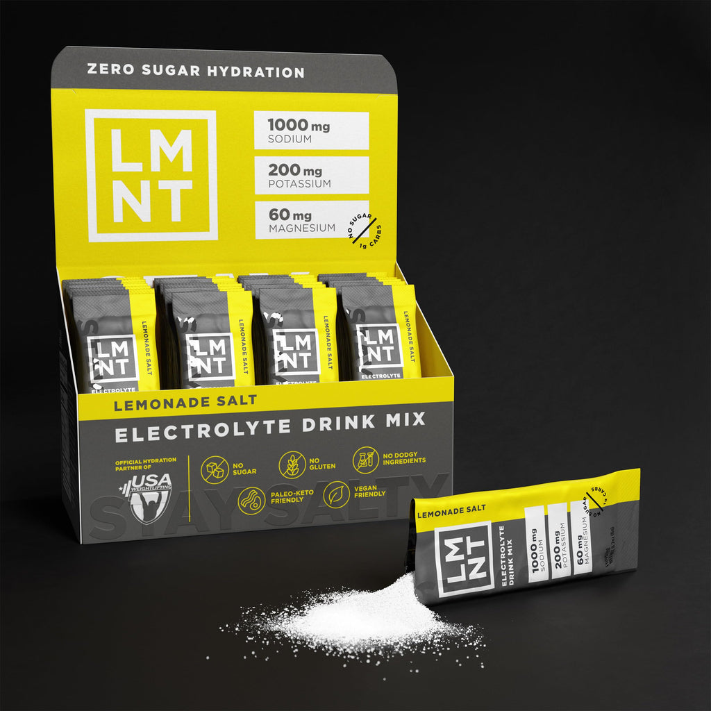 LMNT Zero Sugar Electrolytes - Raspberry Salt | Drink Mix | 30-Count
